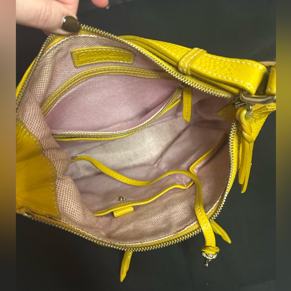 Dooney & Bourke Mustard Dillen HoBo - Picture 9 of 11